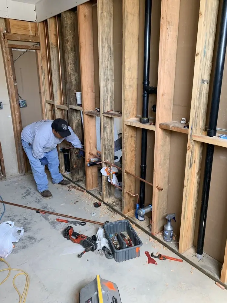 Commercial rough-in plumbing for Gas Line Repair in East New Castle